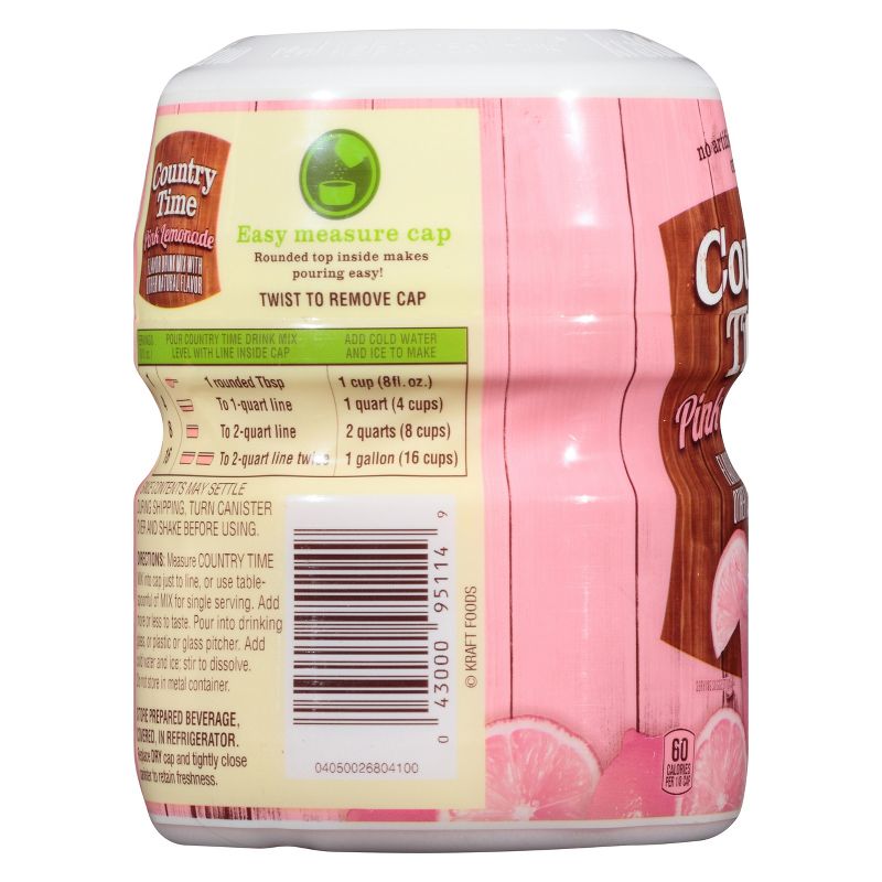Country Time Pink Lemonade Drink Mix - 19oz Canister