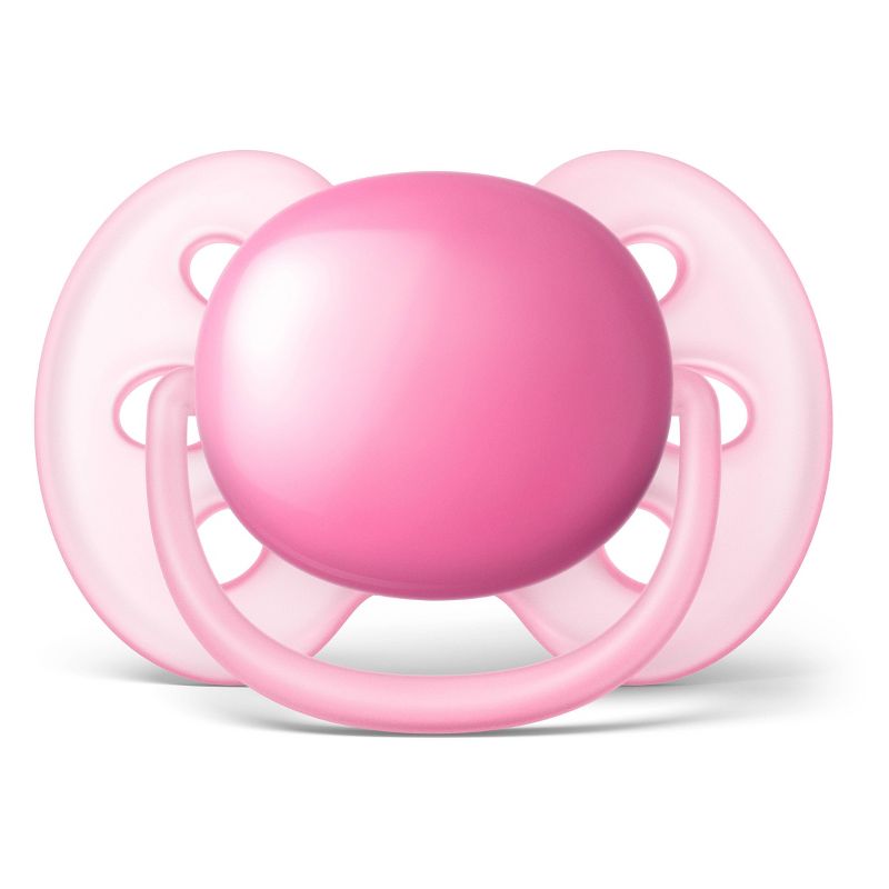 Philips Avent Ultra Soft Pacifier 6-18m - Pink/Peach - 4pk
