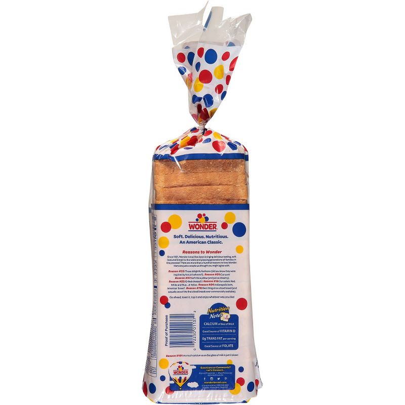 Wonder Round Top White Sliced Bread - 20oz