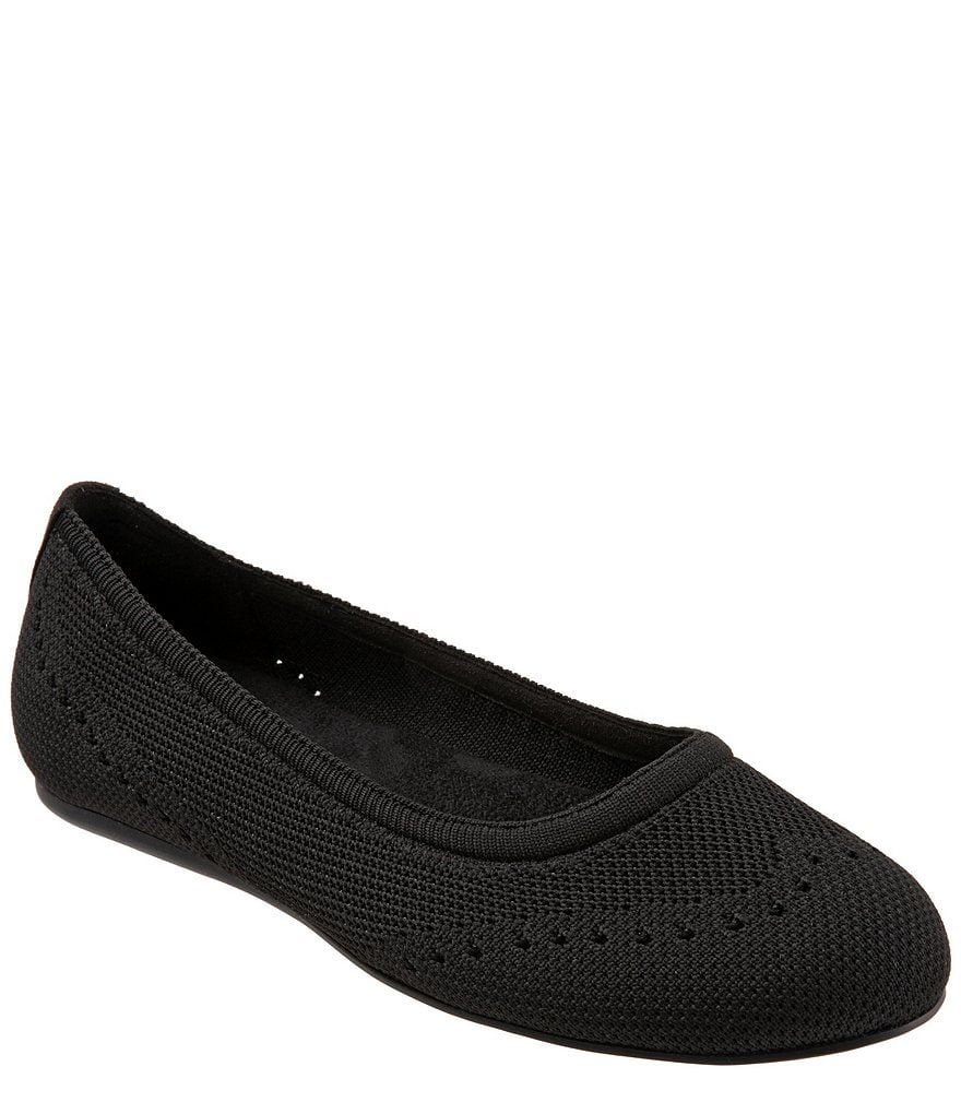 SoftWalk Santorini Tailored Stretch Knit Slip On Flats