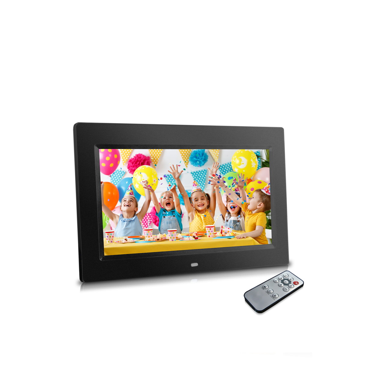 Sonicgrace 10.1&rdquo; DIGITAL PHOTO FRAME with Remote Control, 16:9 LCD Screen, Photo only, slide show, Support SD card, USB slot, Built in Calendar and clock, Wall mountable.