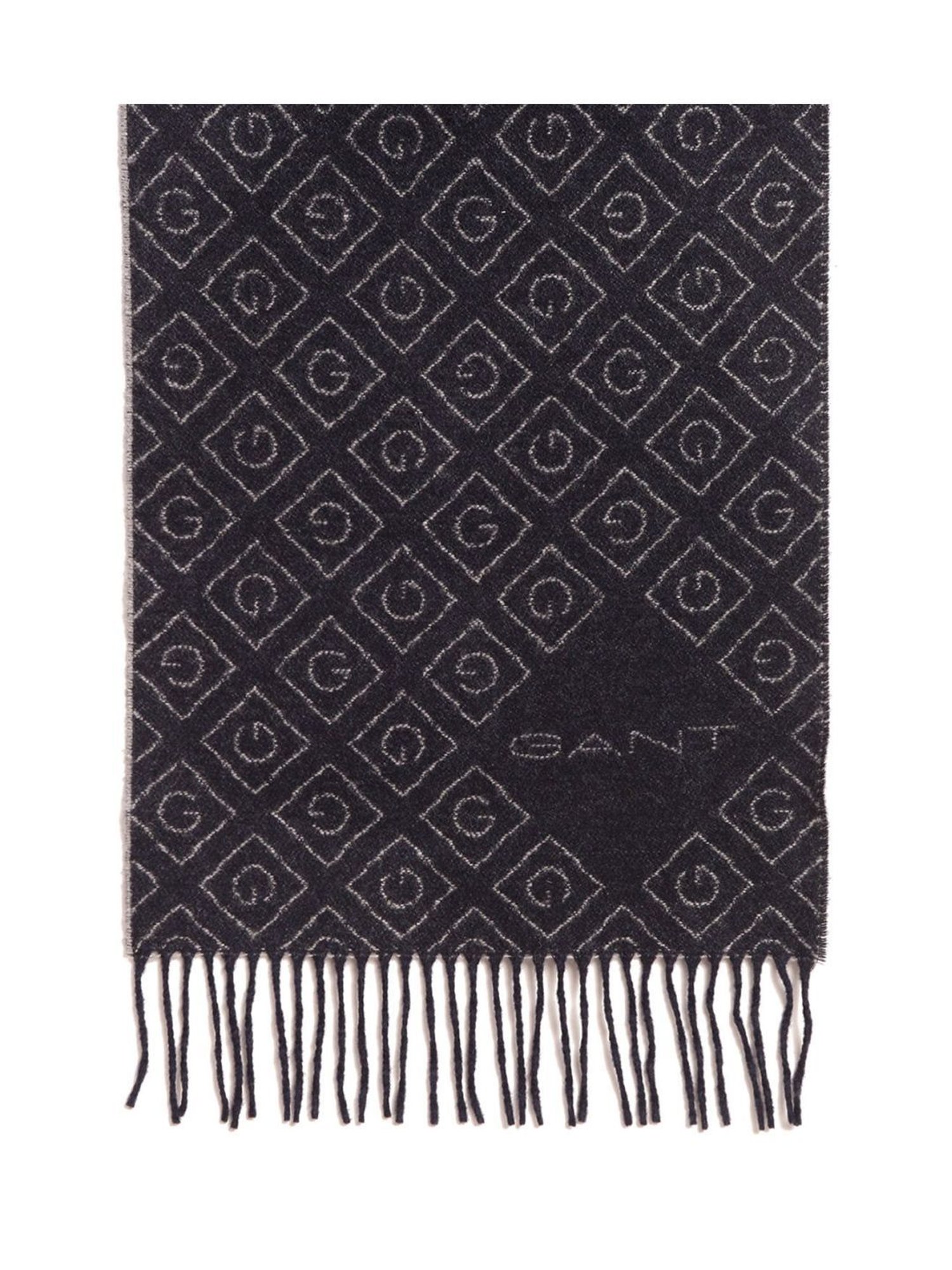 Gant Navy Logo Printed Scarf (One Size)