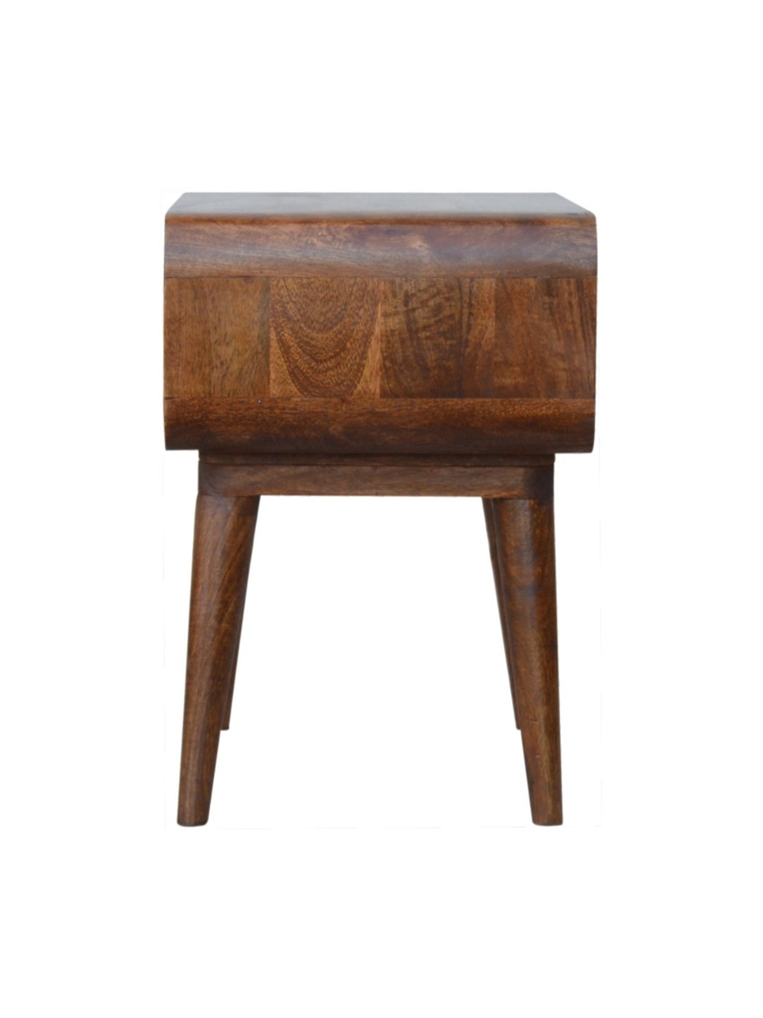 Ikiriya Avina Solid Dark Brown Wood End Table