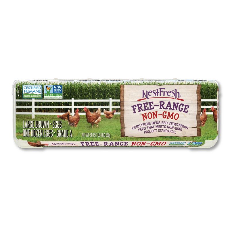 Oakdell Cage-Free Grade A Large Brown Eggs - 12ct
