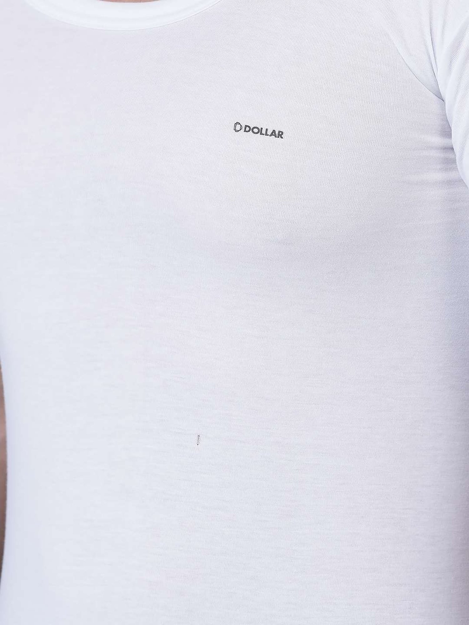 Dollar Bigboss White Cotton Regular Fit Vest - Pack Of 10