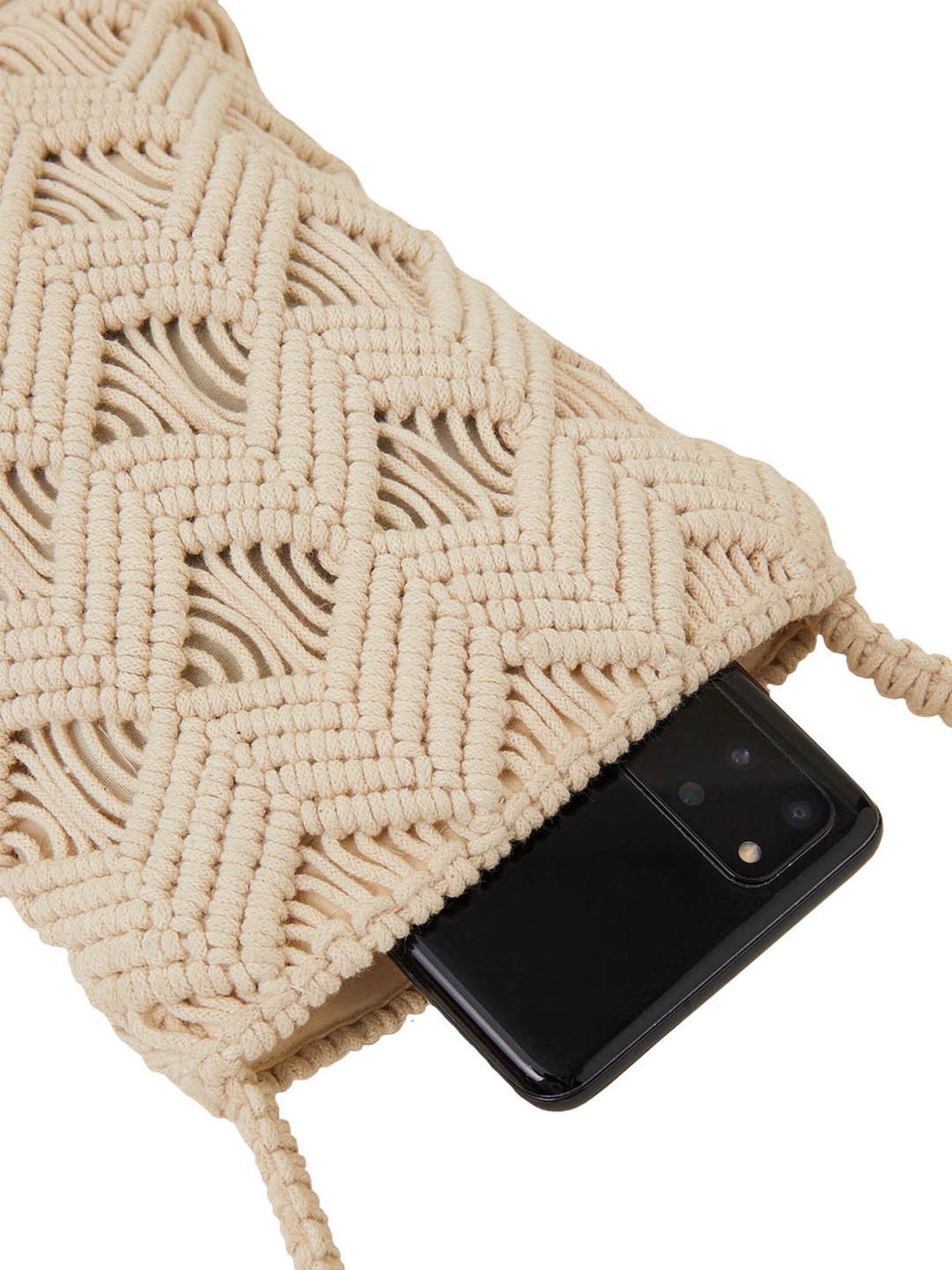 Accessorize London Cream Fabric Pouch