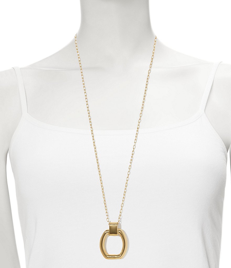 Vince Camuto Buckle Pendant Necklace