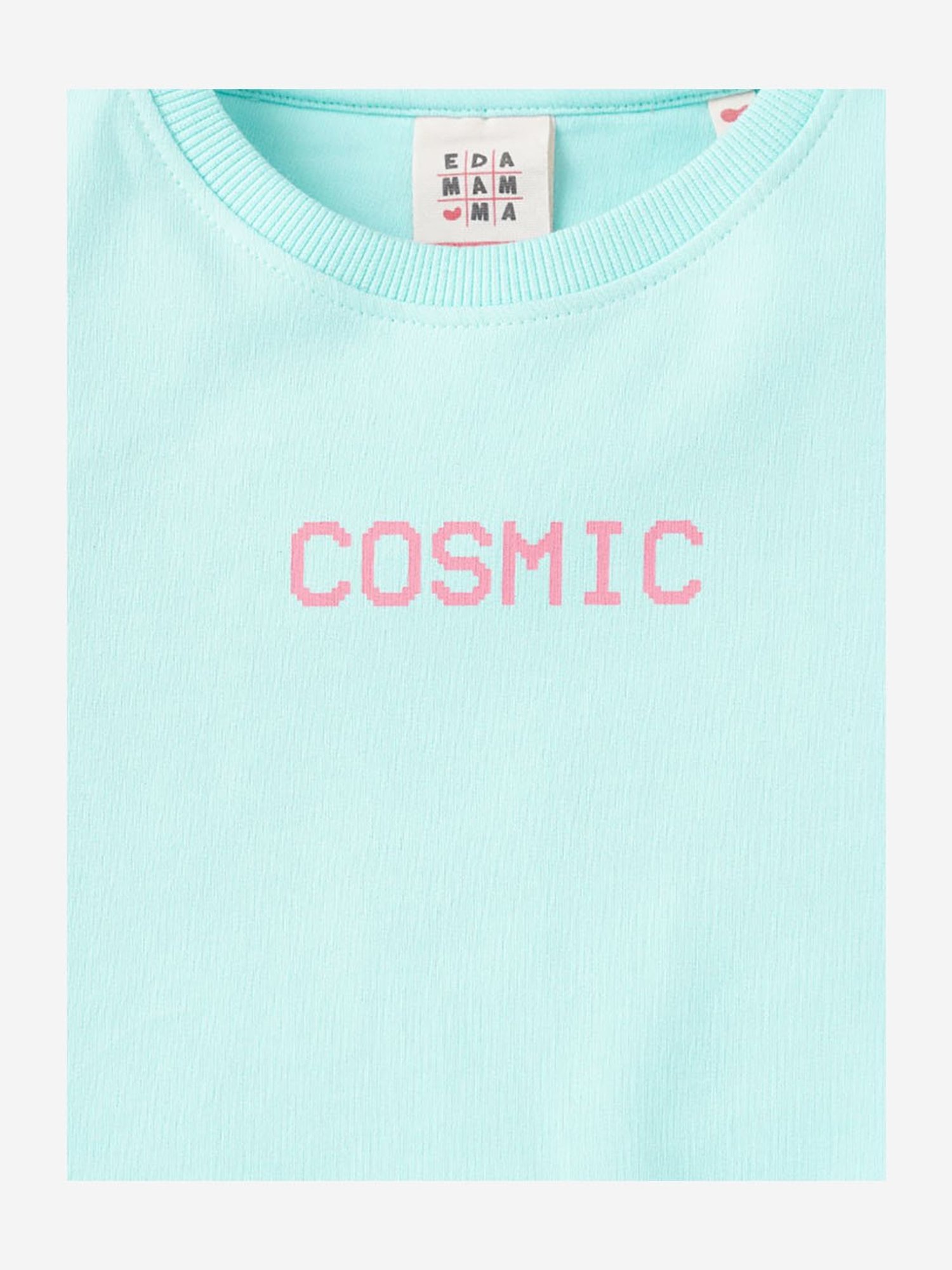 Ed-a-Mamma Kids Blue Printed Full Sleeves Sweatshirt