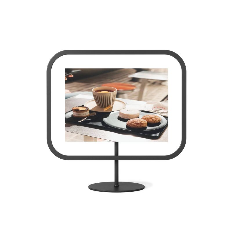 5" x 7" Infinity Sqround Single Photo Display Frame Black - Umbra