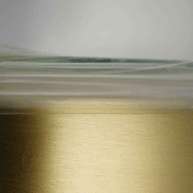 25" Glass Table Lamp Clear (Includes CFL Light Bulb) - Cresswell Lighting