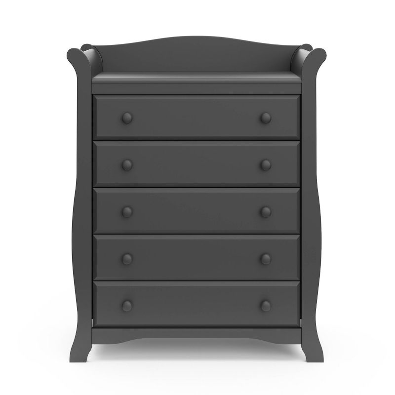 Storkcraft Avalon 5 Drawer Dresser - Gray