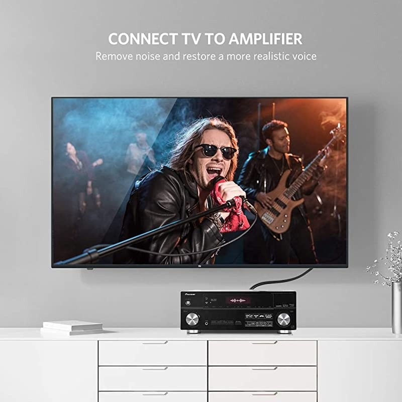 2Male to 2Male RCA Audio Cable 15Feet 10Pack