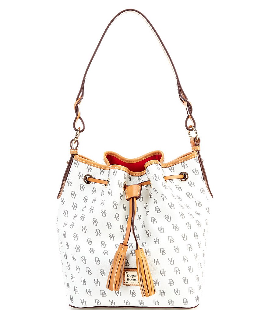 Dooney & Bourke Saffiano Collection Drawstring Bucket Bag