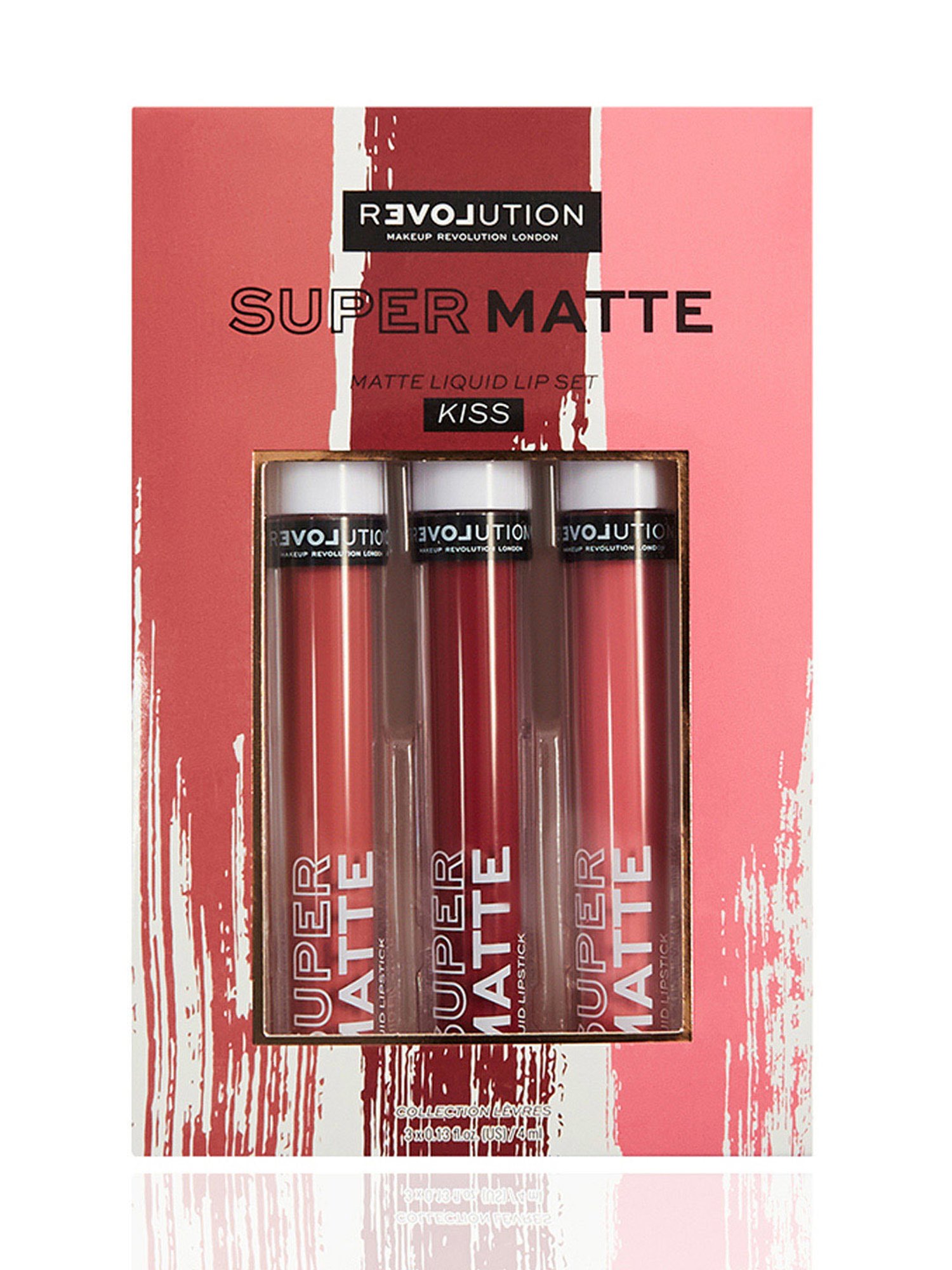Makeup Revolution Relove Super Matte Liquid Lip Set - Kiss