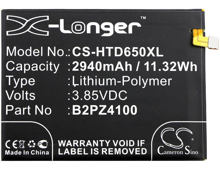 2940mAh Battery For HTC 35H00267-01M, B2PZ4100,