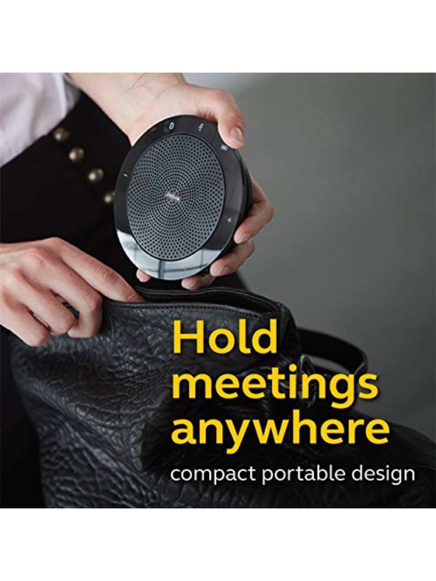 Jabra Speak 510 10 Watt Wireless Bluetooth Portable Speaker (Black)