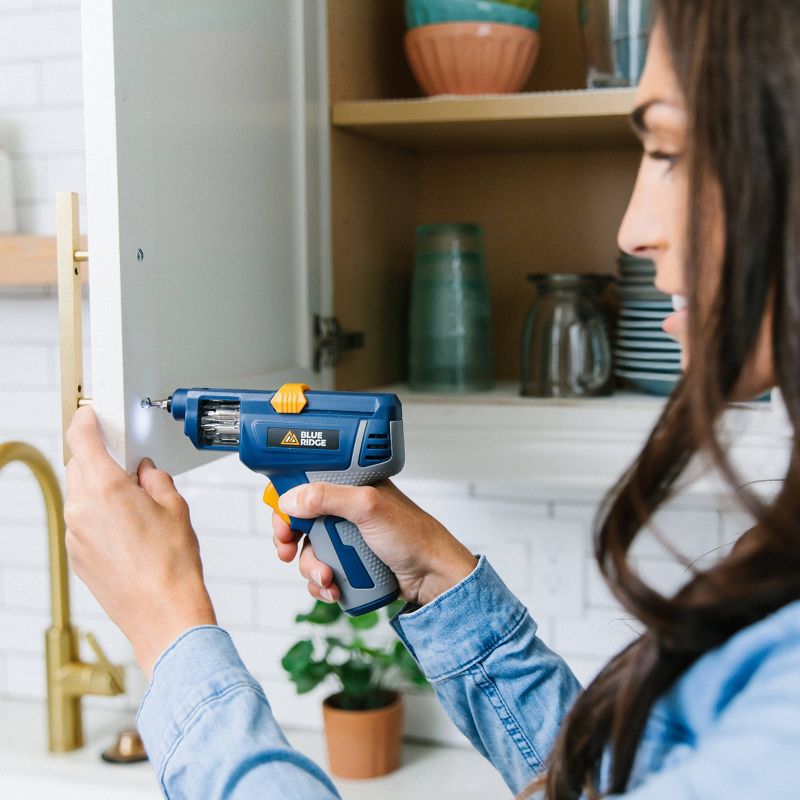 Blue Ridge Tools Rechargeable Screwdriver With Bit Storage