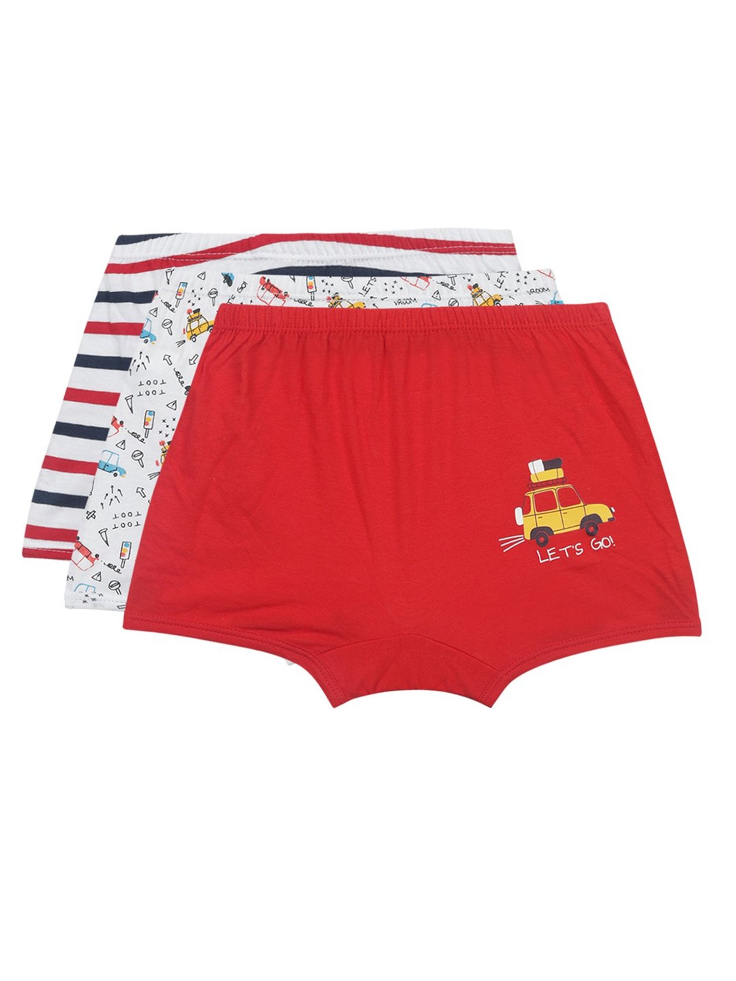 Bumzee Kids Multicolor Printed Shorts (Pack Of 3)