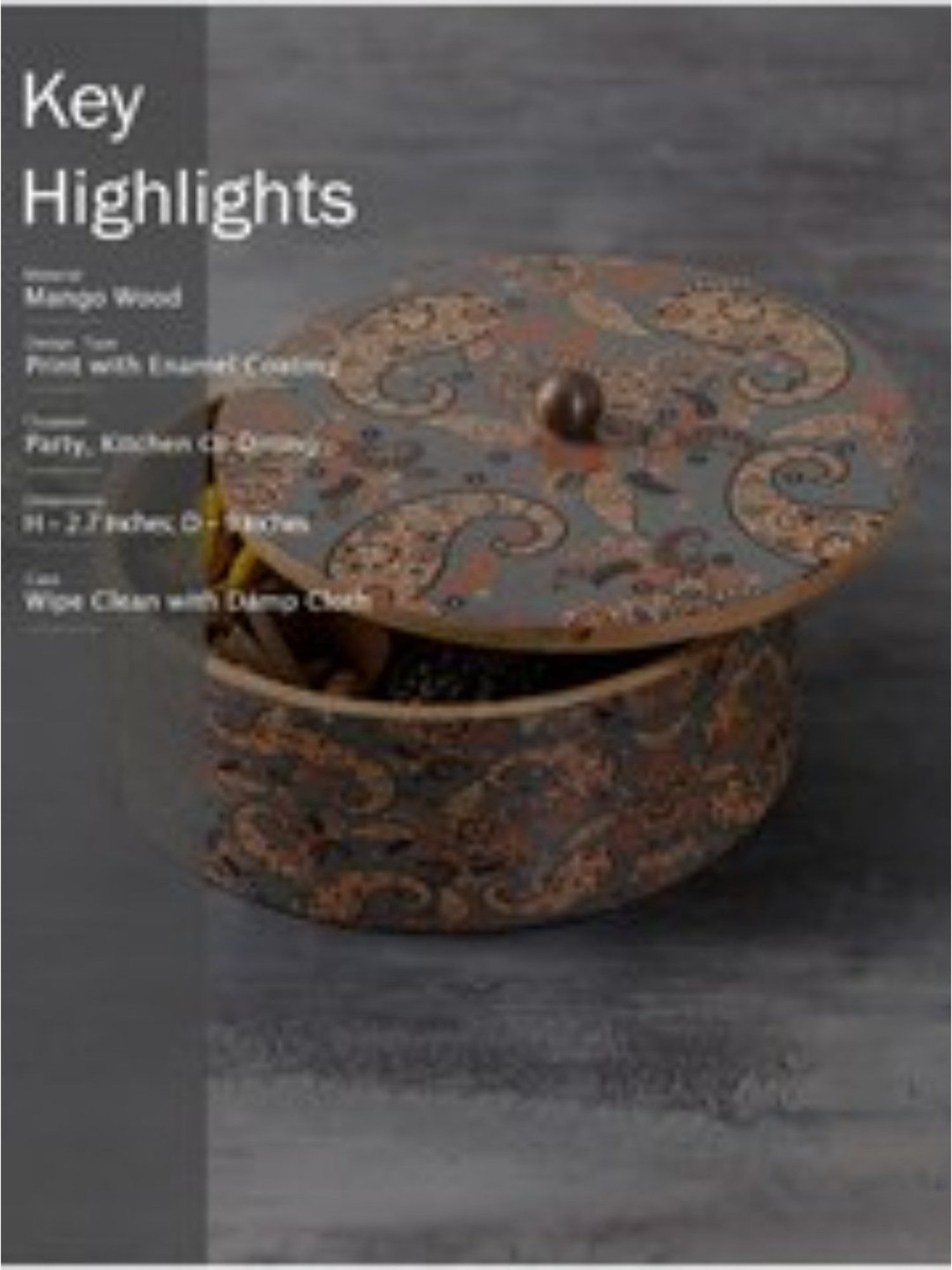 Nestroots Grey masala box for kitchen Masala dani spice rack containers for kitchen storage spice