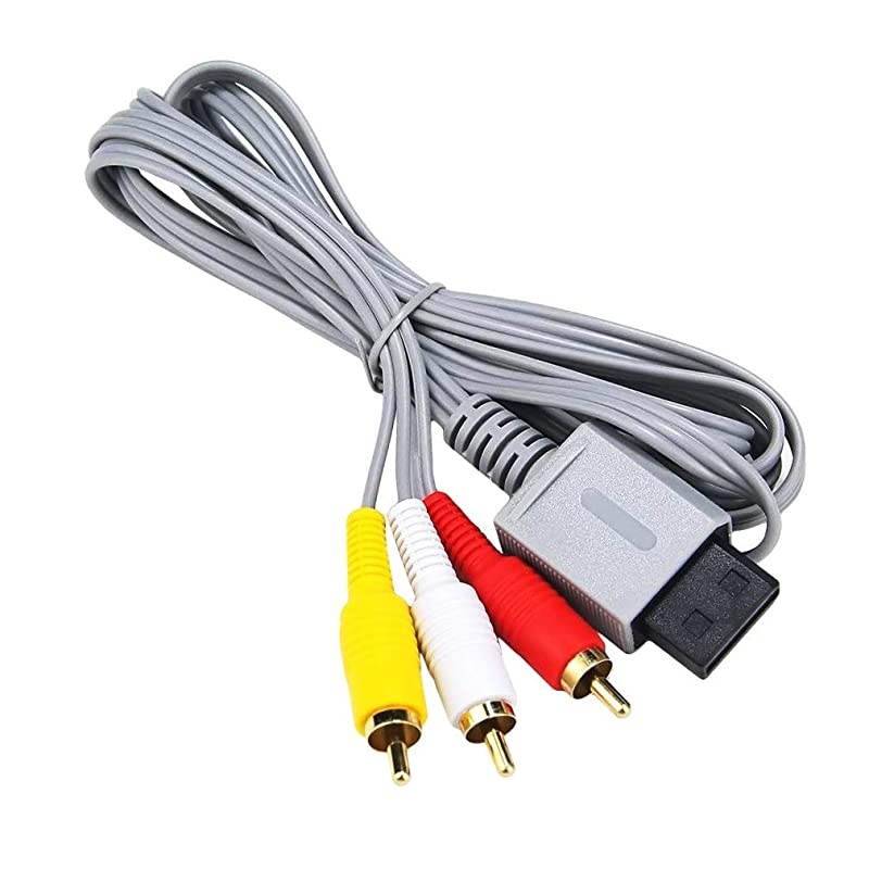 Cable for Wii Wii U, Cable Composite Retro Audio Video Standard Cord for Nintendo Wii Wii U
