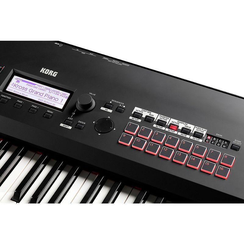 Korg Kross 2 88-Key Performance Synth/Workstation with Added PCM and Sounds in Matte Black