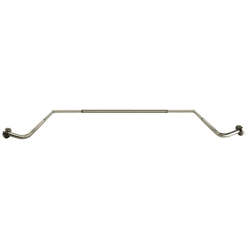 43"-78" Bay Window Rod Set Brushed Nickel - Versailles Home Fashions