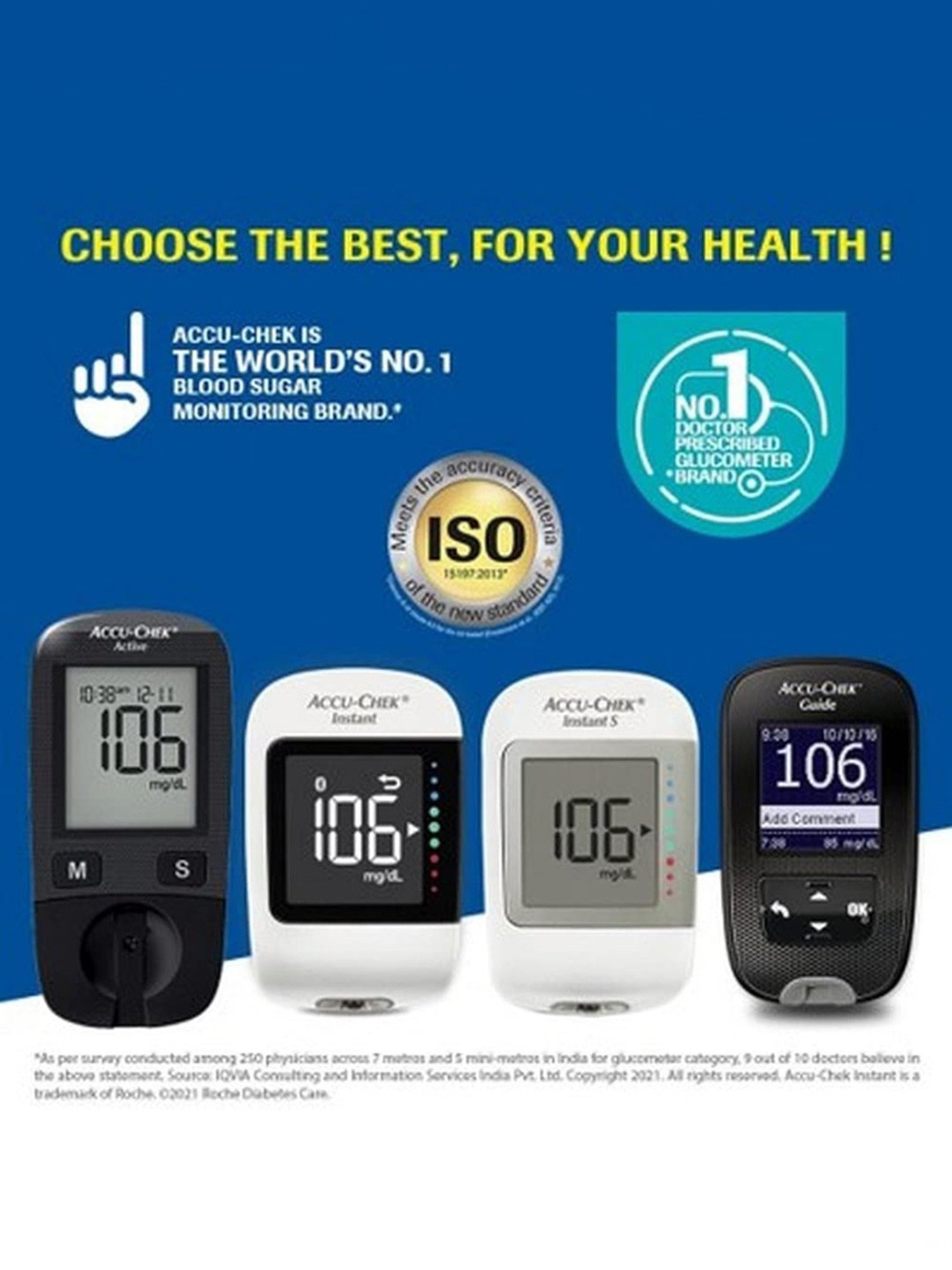 Accusure Simple Glucometer machine With 25 Test Strips (Black)