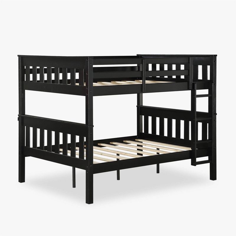 Dolan Full over Full Bunk Bed with USB Port Black - Dorel Living