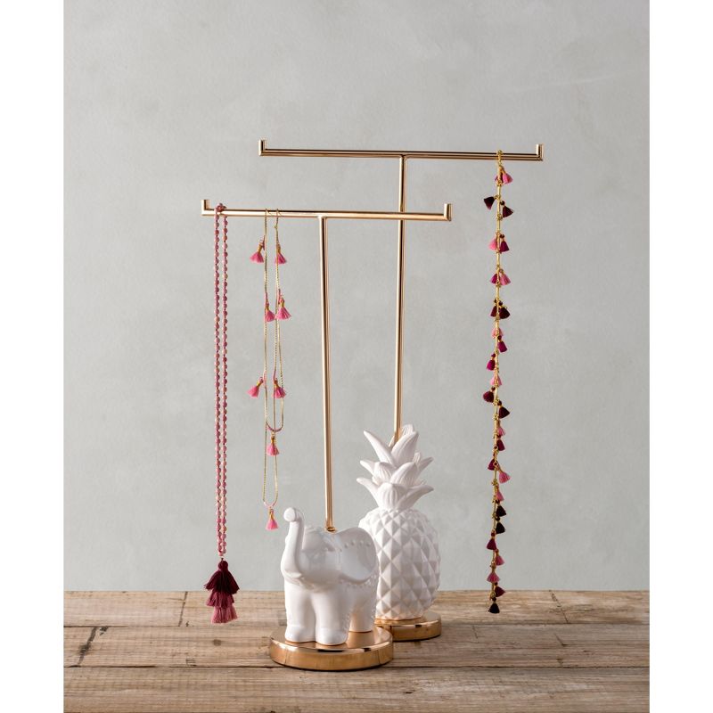 Pineapple T-Stand  - White - Shiraleah