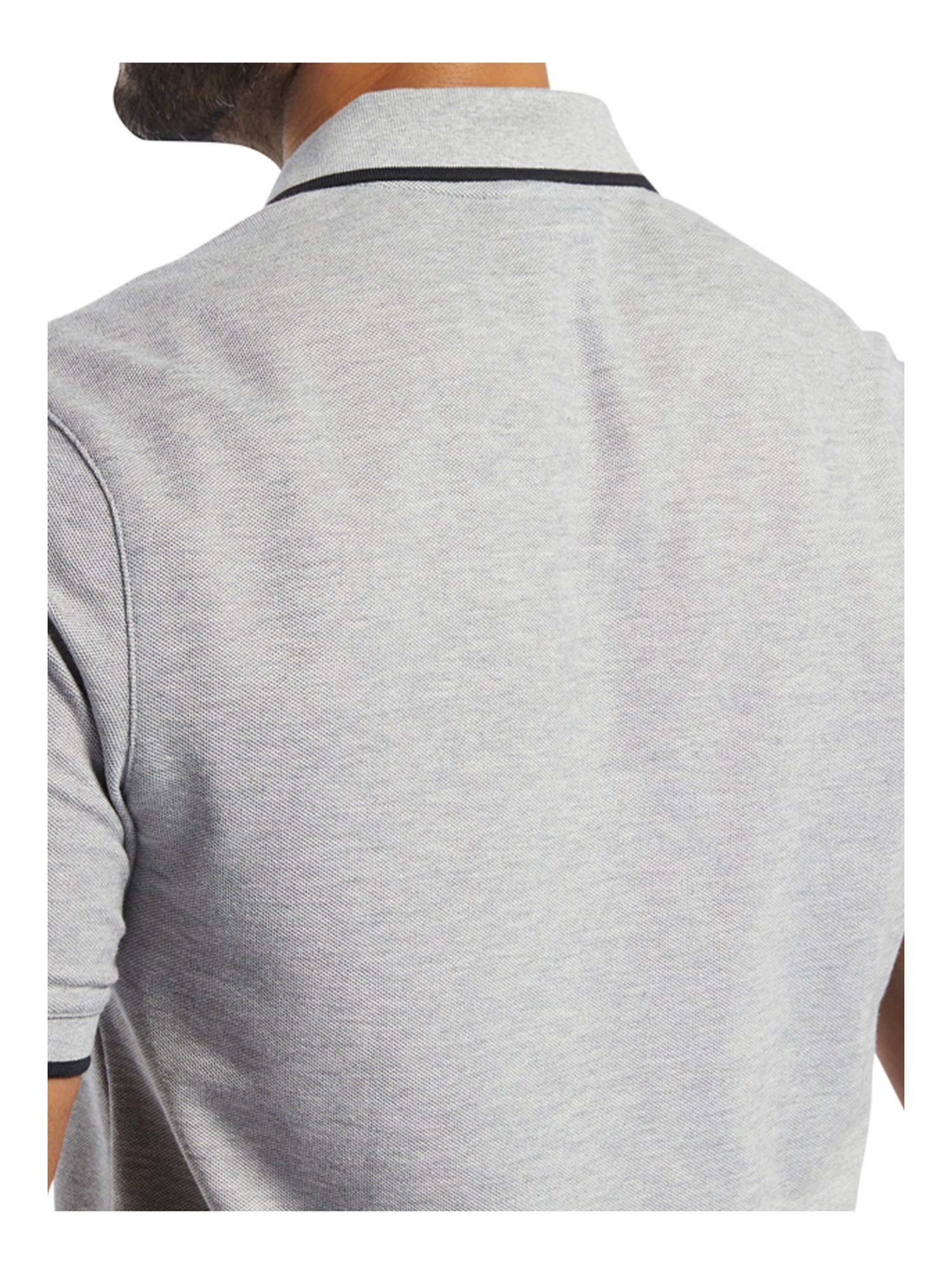 Reebok TE POLO Grey Slim Fit Polo T-Shirt