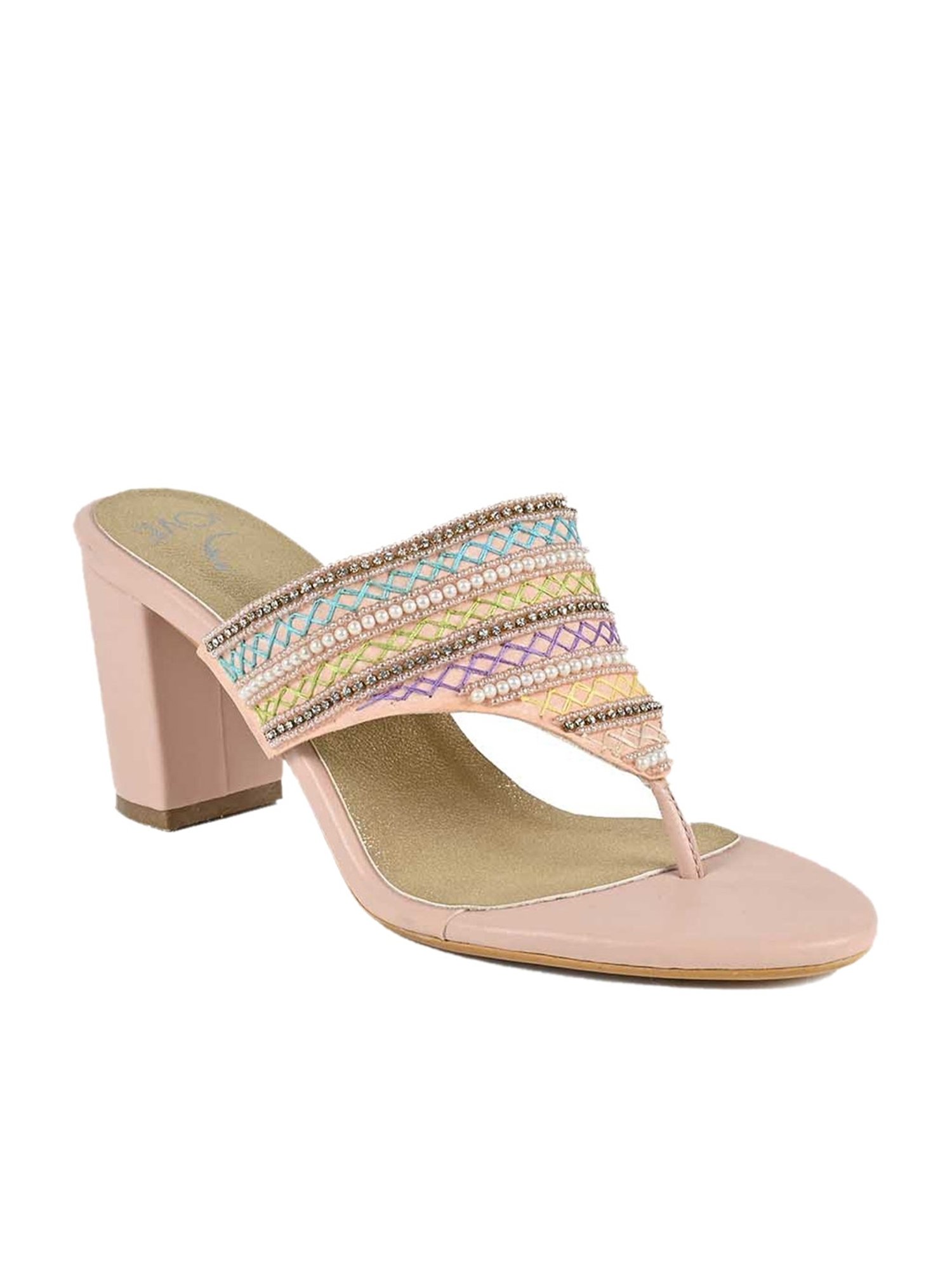 Jove Women's Nude Thong Sandals