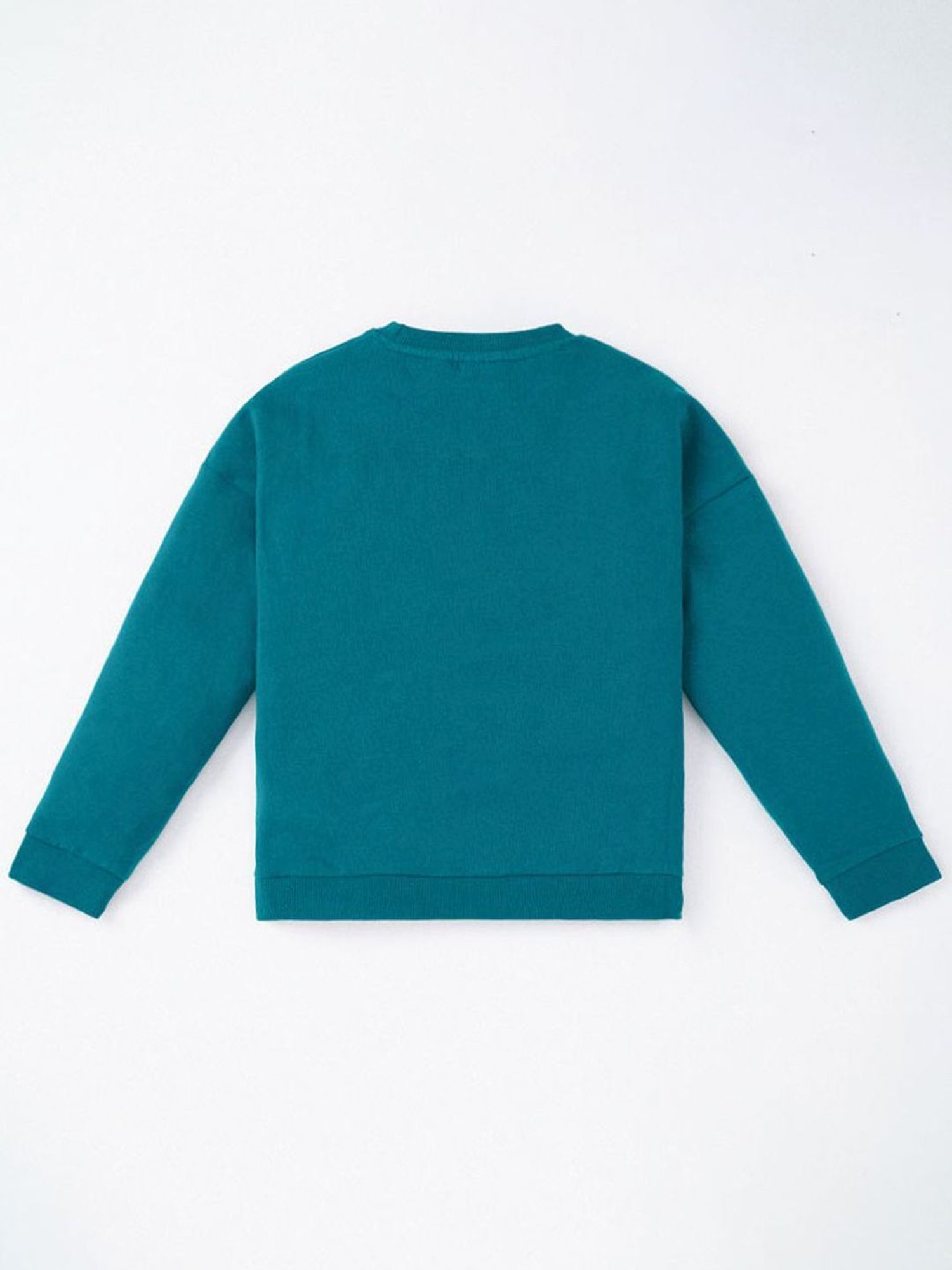 Ed-a-Mamma Kids Blue Cotton Printed Full Sleeves Sweatshirt