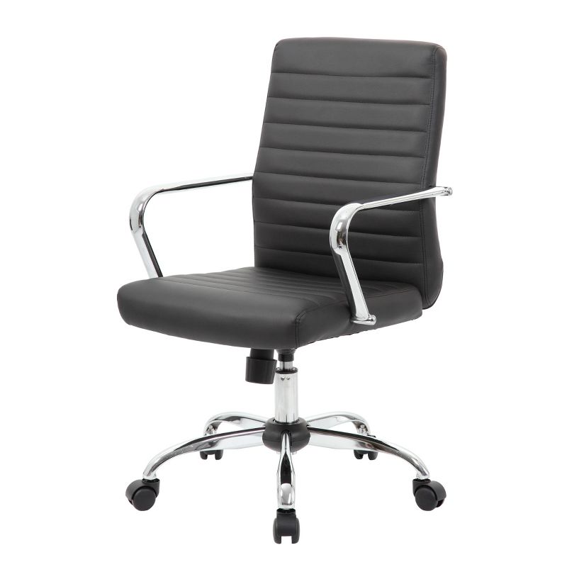 Task Chair with Fixed Arms Black - Boss Office Products