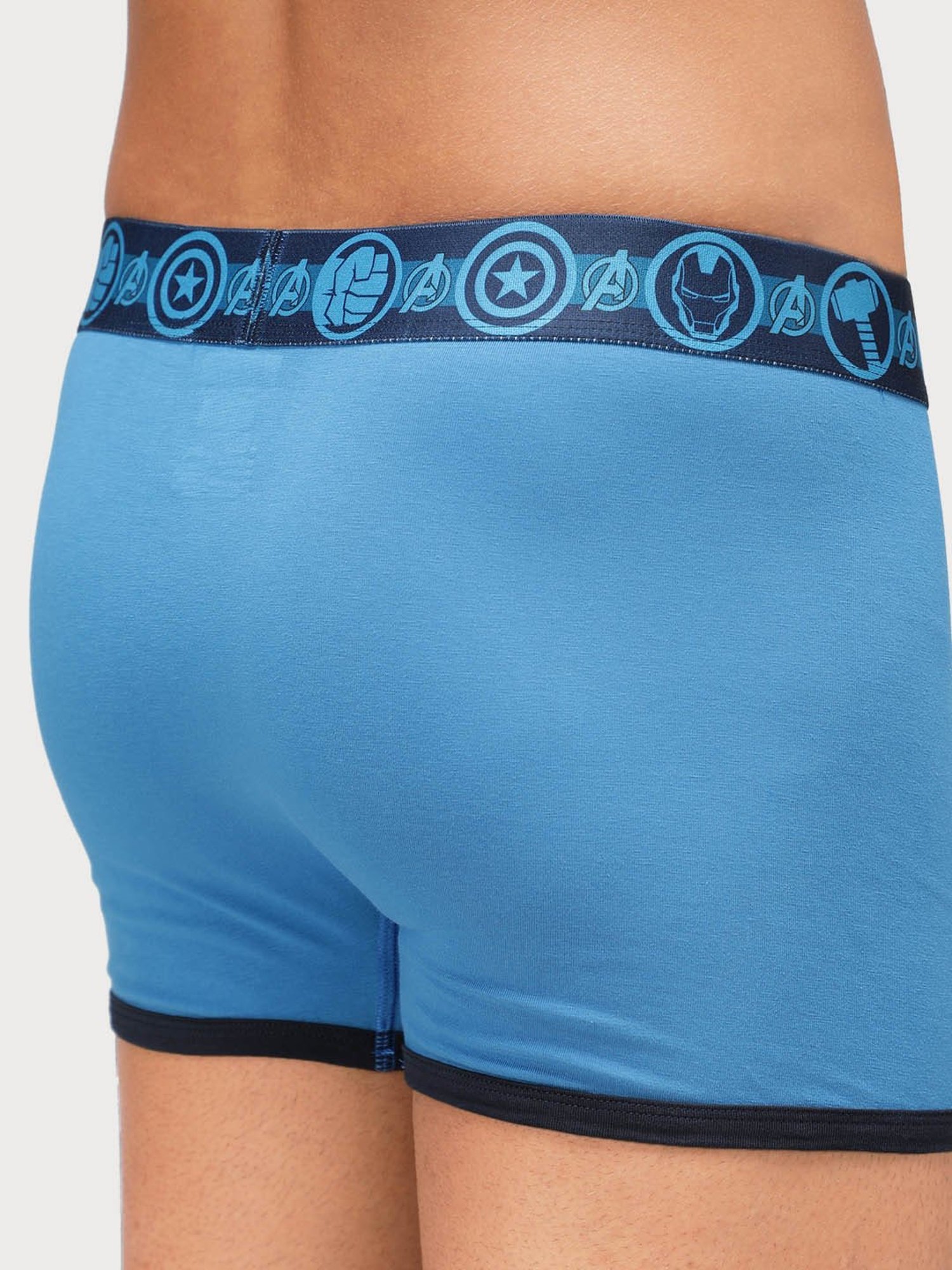 Zoiro Chinese Red & Sky Driver Regular Fit Trunks - Pack Of 2