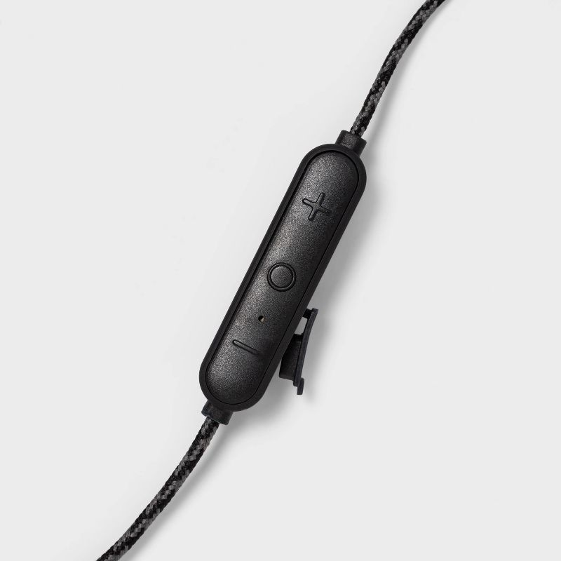 heyday™ Wireless Molded Tip Braided Earbuds - Black Tort