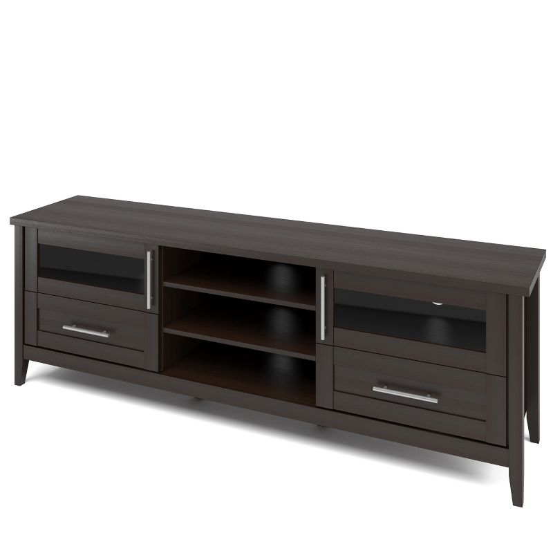 Jackson Extra Wide TV Bench Espresso 80" - CorLiving