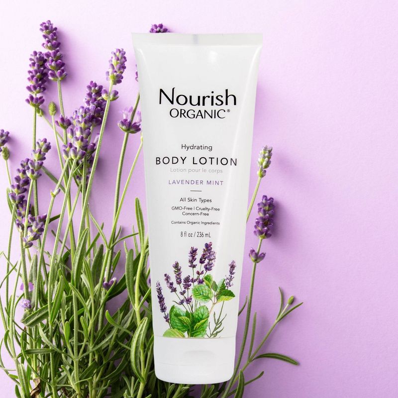 Nourish Organic Hydrating & Smooth Lavender Mint Body Lotion - 8oz