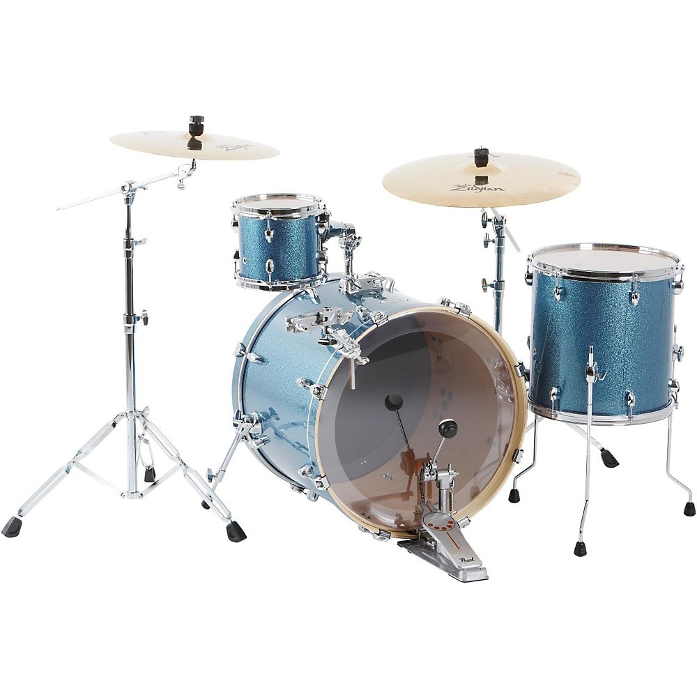 Pearl Export Double Bass Add-on Pack Aqua Blue Glitter
