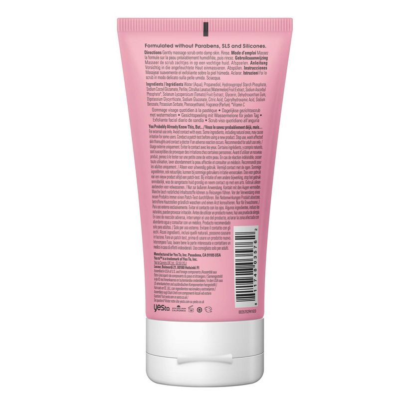 Yes To Watermelon Daily Facial Scrub - 4 fl oz