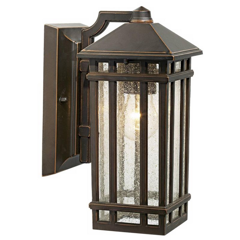 Kathy Ireland J du J Sierra Craftsman 10" High Bronze Outdoor Wall Light