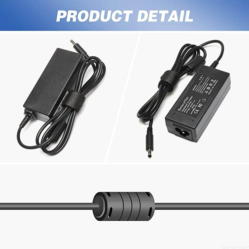 65W 45W Laptop Charger for Dell Inspiron 15 14 13 11 5000 7000 3000 Series 5555 5558 5559 5755 5758 3552 3147 XPS 13 9350 9333 Ultrabook