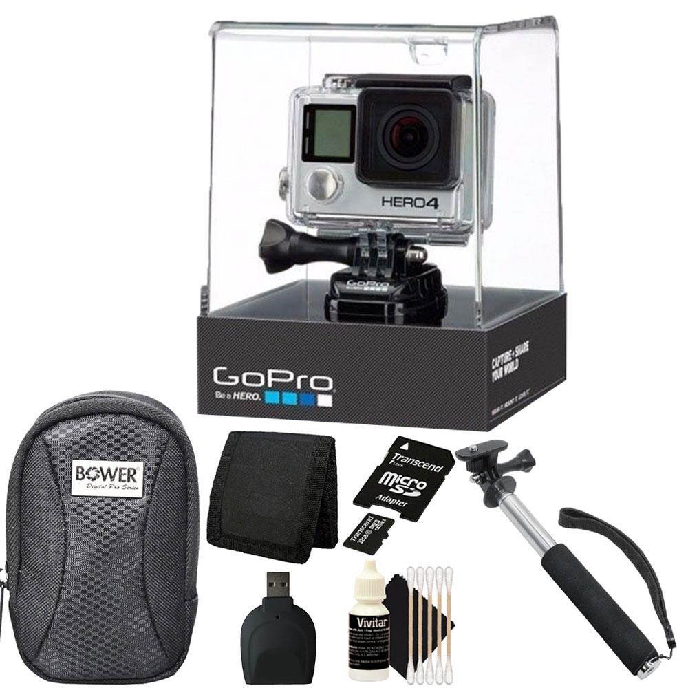 GoPro Hero4 Black Edition HD Camera Camcorder with Top Accessory Kit