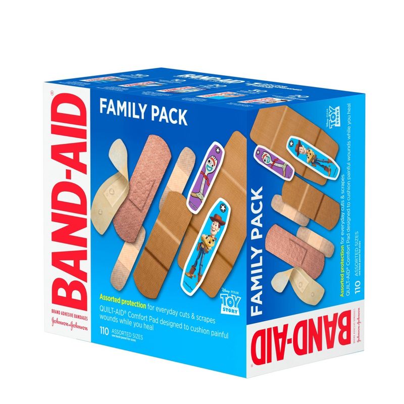 Band-Aid Adhesive Bandages Family Assorted Pack - 110ct