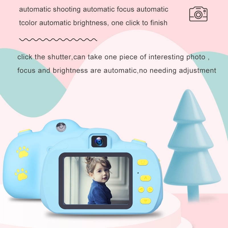 RK-K9 2.0 / 2.4 inch 20.0MP Dual-lens Child Camera, Support Game & Video & 64GB TF Card