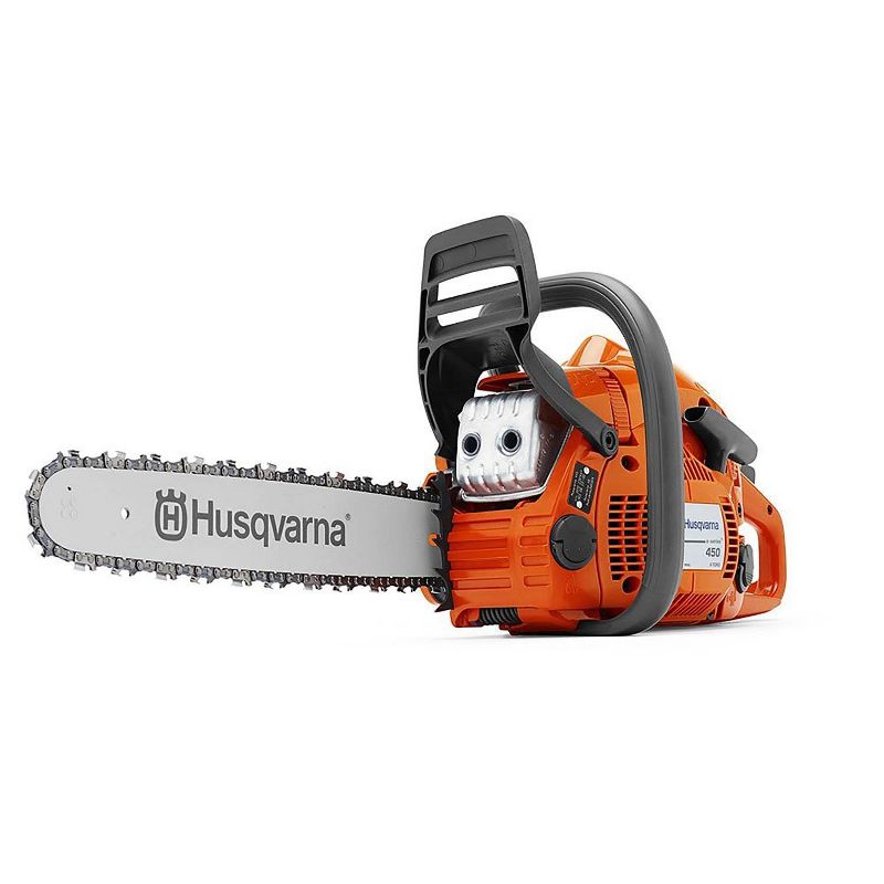 Husqvarna 450E 20 Inch Bar 50.2cc 3.2 HP X-Torq Gas Powered 2 Cycle Chainsaw