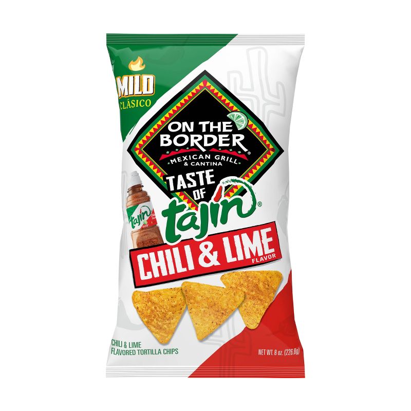 On The Border Taste Of Tajin Chili & Lime Flavor Tortilla Chips - 8oz
