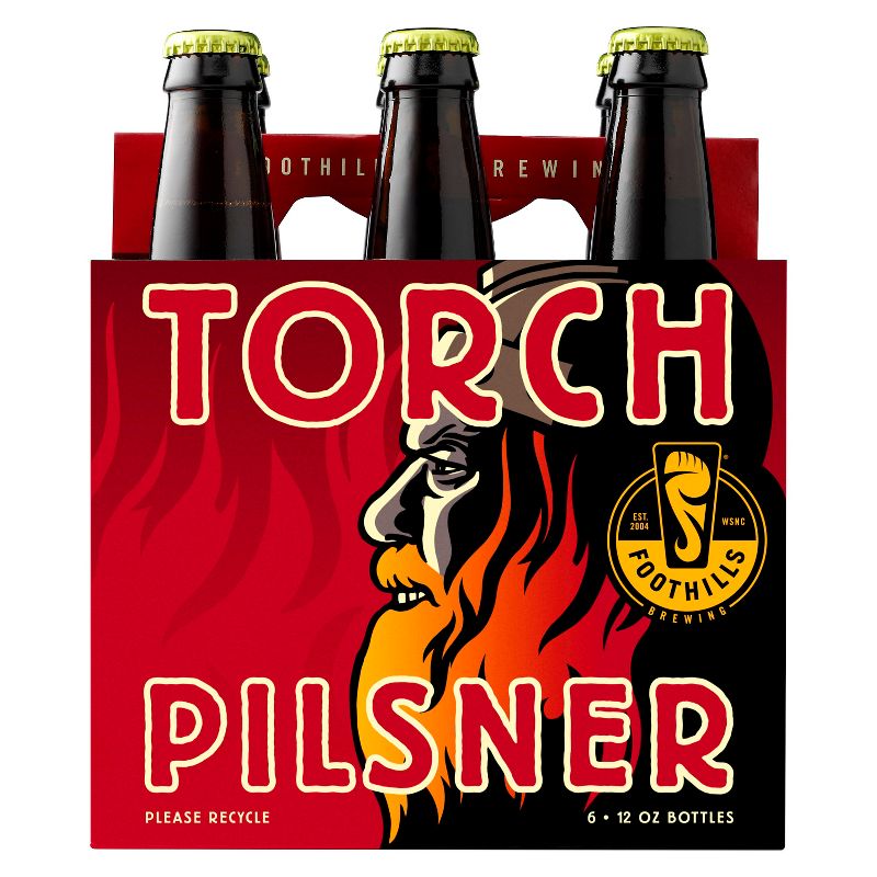 Foothills Torch Pilsner Beer - 6pk/12 fl oz Bottles