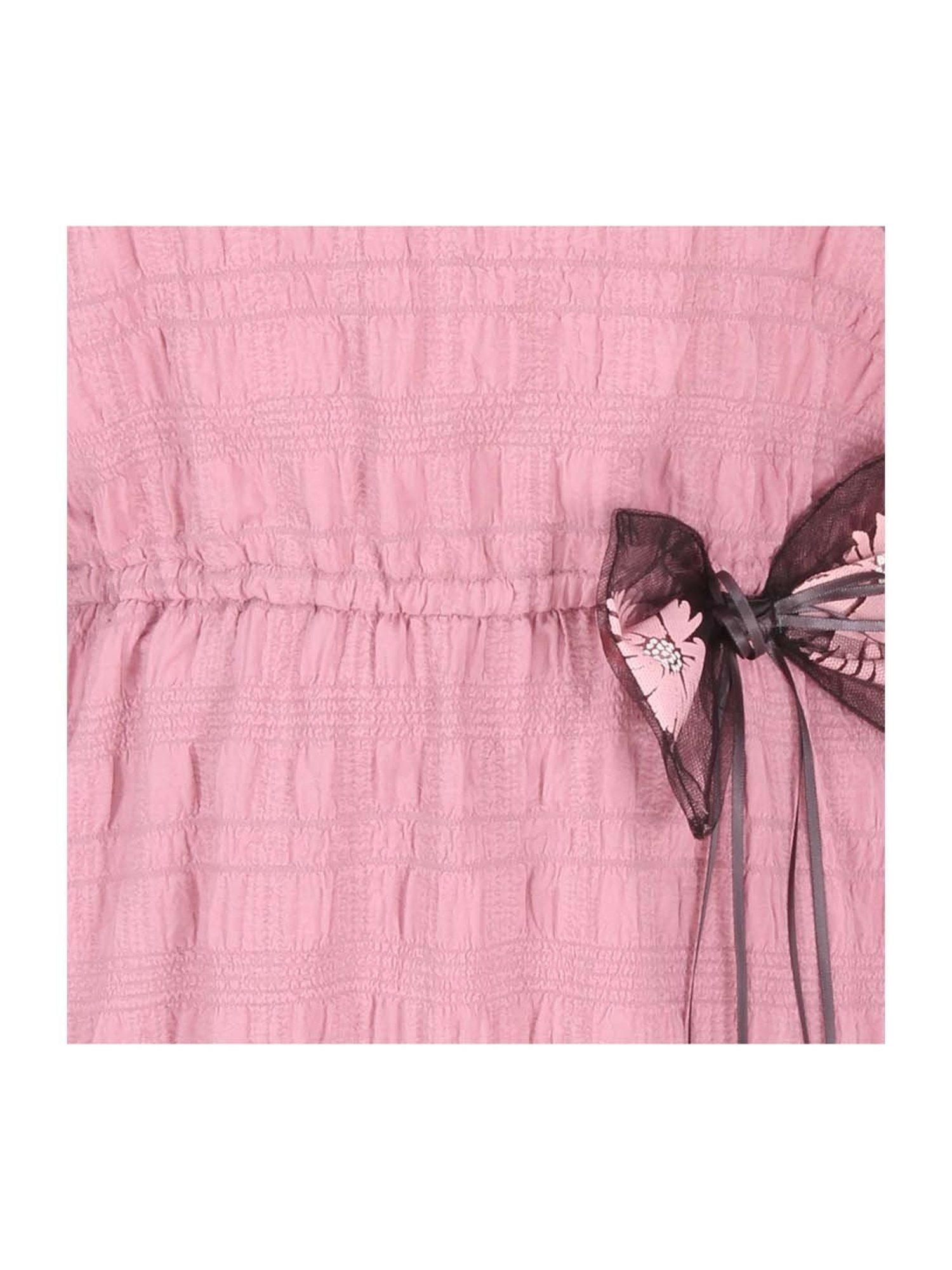 Cutecumber Kids Pink Floral Print Casual Dress