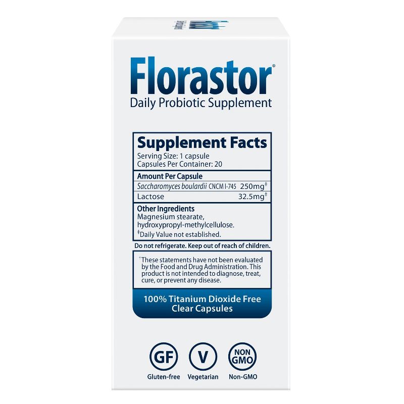Florastor Probiotic Capsules - 20ct