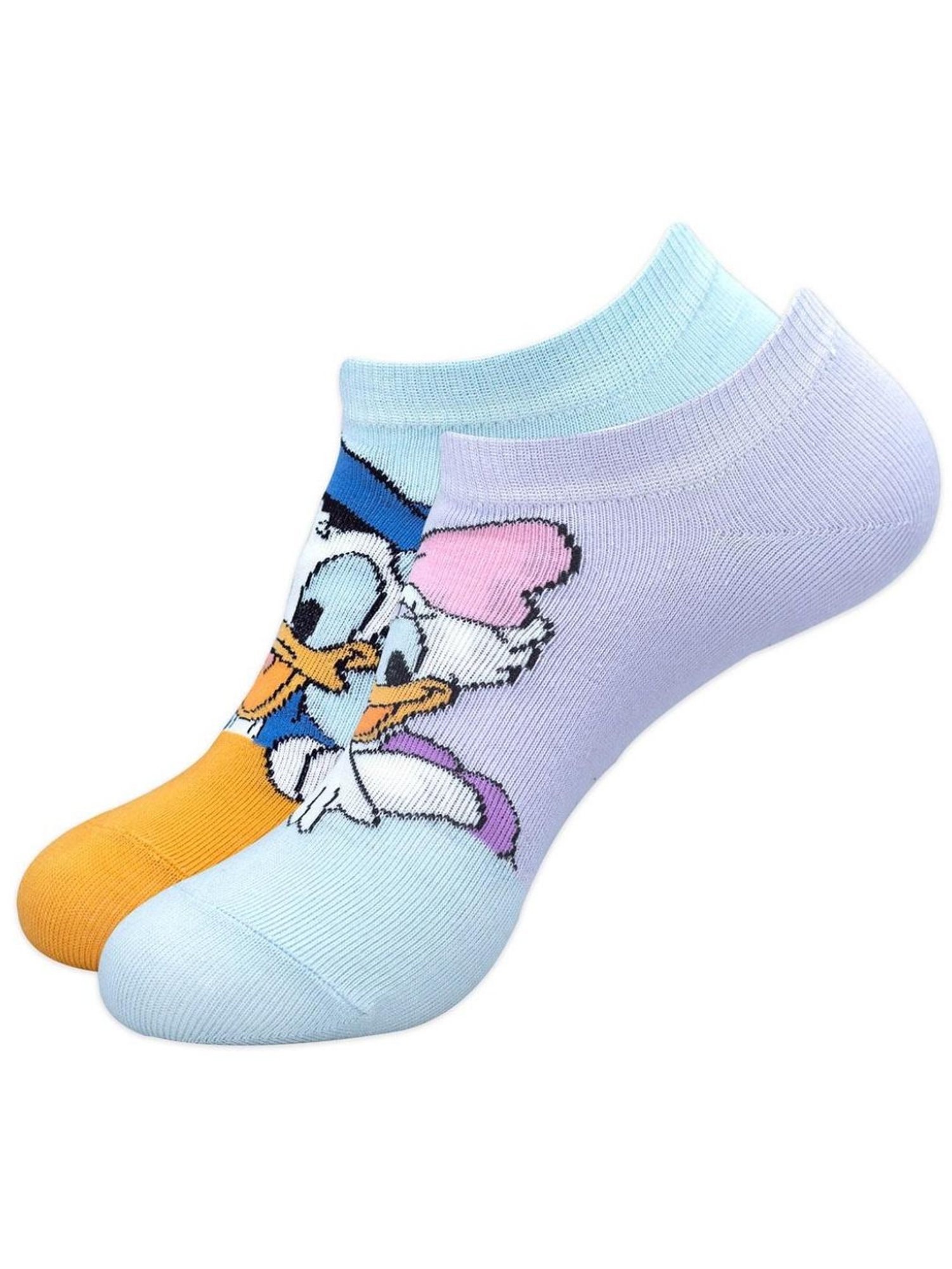 BALENZIA Blue & Pink Cartoon Socks (Pack of 2)